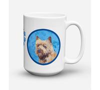 ""Caroline's Treasures LH9365BU-CM15 Tasse caf en c ramique Cairn Terrier allant au micro-ondes 15 oz Multicolore""