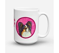 ""Caroline's Treasures LH9390PK-CM15 Tasse caf en c ramique Papillion allant au micro-ondes 15 oz Multicolore""