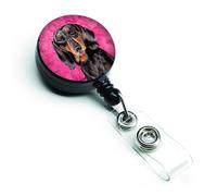 ""Caroline's Treasures Porte-badge r tractable ou porte-carte d'identit Golden Retriever avec clip multicolore (SC9139PK-BR)""