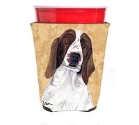 Caroline's Treasures SC9131RSC Springer Spaniel Red Cup Hugger Refroidisseur de tasse Hugger Manchon de boisson lavable en machine Isolant pliabl