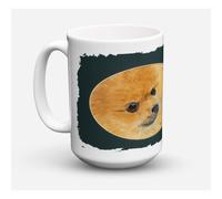 ""Caroline's Treasures SS8051CM15 Tasse caf en c ramique pour micro-ondes et lave-vaisselle Pomeranian 15 oz Multicolore""