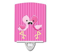 Caroline's Treasures Veilleuse en céramique Flamant rose