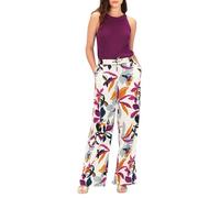 Caroll 242P-PEINTURE1 Pantalon, Figue, 38 Femme