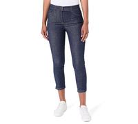 Caroll Pantalon Slim Pantacourt Denim Fonce 40