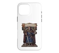 Carolus Rex Francorum Motif trône du Roi médiéval Coque pour iPhone 16 Pro Max