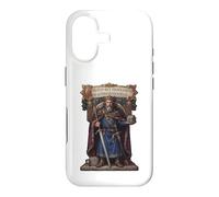Carolus Rex Francorum Motif trône du Roi médiéval Coque pour iPhone 17