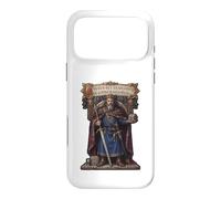 Carolus Rex Francorum Motif trône du Roi médiéval Coque pour iPhone 17 Pro Max
