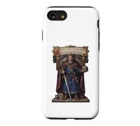 Carolus Rex Francorum Motif trône du Roi médiéval Coque pour iPhone SE (2020) / 7/8