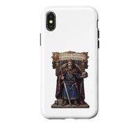 Carolus Rex Francorum Motif trône du Roi médiéval Coque pour iPhone X/XS
