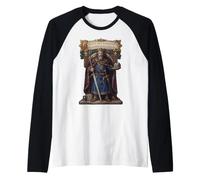 Carolus Rex Francorum Motif trône du Roi médiéval Manche Raglan
