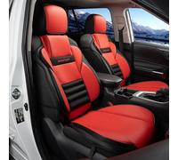 CAROMOP Housses de siège de voiture en éponge épaisse 3D - Cuir synthétique respirant et maille en mousse - Antidérapantes - Accessoires de voiture durables - Ajustement universel pour voitures, SUV