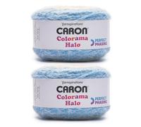 Caron Colorama Halo Cake Fil, Acrylique Nylon Polyester, Ambre océan, 227g