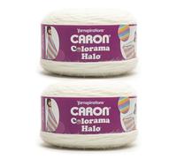 Caron Colorama Halo Striped Lot de 2 pelotes de fil crème 71% acrylique, 18% nylon, 11% polyester 440 m / 227 g