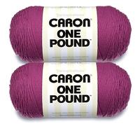 Caron Lot de 2 paquets de fil violet 454 g - Acrylique - 4 moyens (peignés) - 800 m - Tricot/crochet