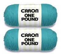 Caron Lot de 2 pelotes de fil Aqua de 454 g - Acrylique - 4 moyens (peignés) - 700 m - Tricot, crochet et travaux manuels