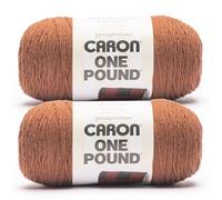 Caron Lot de 2 pelotes de fil de Sienna - 453,6 g - 100% acrylique - #4 peigné (moyen) - 800 m - Tricot/crochet