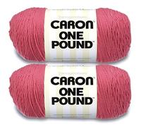 Caron Lot de 2 pelotes de fil rose de 454 g - Acrylique - 4 moyen (peigné) - 700 m - Tricot/Crochet