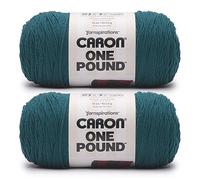 Caron Lot de 2 pelotes de laine Bleu sarcelle