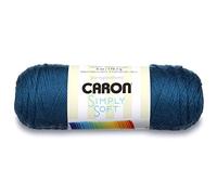 Caron Pelote de fils à tricoter douce, 170 g/Pelote de 28 m, 6 oz, Bleu océan