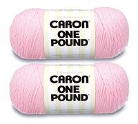 Caron Pelote de laine rose pâle 2 pièces