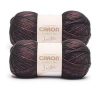 Caron Simply Me Luster Ruby Lot de 2 paquets de 170 g - 65% nylon, 35% acrylique - #4 peigné (moyen) - 300 m - Tricot/Crochet