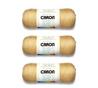 Caron Simply Soft Lot de 3 pelotes de fil de maïs d'automne en acrylique 170 g 4 moyens (peigné) 305 m
