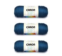 Caron Simply Soft Ocean - Lot de 3 paquets de 170 g - Acrylique - 4 moyens (peignés) - 300 m - Tricot/crochet