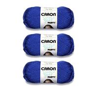 Caron Simply Soft Party Royal Sparkle Lot de 3 paquets de 85 g de fil acrylique 4 moyens (peignés) 150 m pour tricot, crochet et travaux manuels