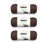 Caron Simply Soft Taupe Tweed Lot de 3 paquets de 141 g - Acrylique - 4 Medium (peigné) - 227 m - Tricot/Crochet