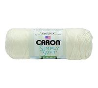 CARON tout simplement doux acrylique 4,5 maille pour un pouce tricot laine fil 170g -9702 blanc cassé