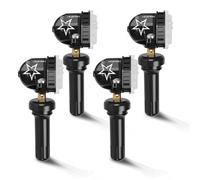 CARORAV Lot de 4 capteurs TPMS GM - Système de contrôle de la pression des pneus - Compatible avec GM Buick Chevy Silverado Cadillac GMC - 315 MHz OE - Remplace #13598771, 13598772, 13586335, 13581558