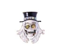 Caroreor Broche Halloween en forme de tête de mort en forme de citrouille et monstre avec strass Cadeau pour femme | Cadeau de vacances d'Halloween pour enfants et filles, Métal