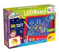 Lisciani Tableau LED Carotina pour dessins fluorescents avec fiches didactiques