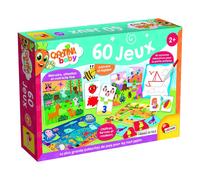 Lisciani - Carotina Baby - Pack de 60 Jeux - Activités Educatives pour Enfants dès 2 ans - Bingo, Puzzle, Associations logiques, Mémo, Kits de dessin - Puzzle Educatif - Apprentissage et Amusement