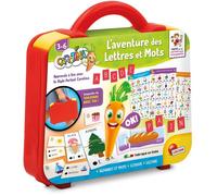 Lisciani - CAROTINA Alphabet et Mots - Valisette Éducative Portable pour Enfants 3-6 Ans - Stylo Parlante & Lumineux - Quiz Lettres et Vocabulaire - Activités Didactiques - Autonomie & Logique