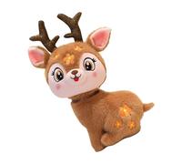 carotoe 1 Jouet en Peluche de Renne Confortable 3 Tailles pour Les décorations de Vacances, Joli Jouet en Peluche de cerf en Coton PP