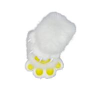carotoe 1 paire de jolis gants de de dessin animé, accessoires de Costume en peluche de qualité supérieure, conception ergonomique adaptée à la conduite de vélo, gants en peluche à poignée Flexible