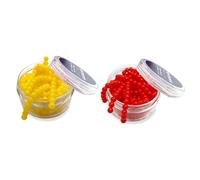 carotoe 2 boîtes de leurres de pêche Souples Swimbait appâts artificiels flottants Boule Perles mangeoires appâts artificiels matériel de pêche flottants Boule Perles mangeoires