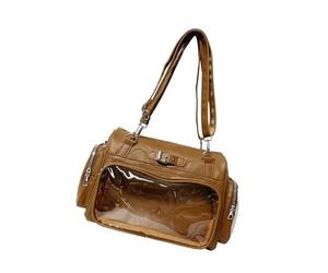 carotoe à bandoulière à la mode de messager en cuir PU avec des designs d ' affichage clairs Accessoire de streetwear tendance pour les adolescentes Épaule en cuir PU pour les amateurs d ' anime
