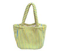 carotoe à bandoulière en peluche d ' école étudiant à la mode poignée supérieure à main filles capacité Shopping femmes en peluche capacité rayure épaule à main d ' hiver