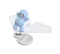 carotoe Accessoire de Voiture Rotatif à énergie pour Avions, décoration de Tableau de Bord, Artisanat ABS avec en Silicone sécurisé pour Les Longs Voyages, Accessoire de Voiture Rotatif à