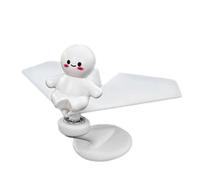 carotoe Accessoire de Voiture Rotatif à énergie pour Avions, décoration de Tableau de Bord, Artisanat ABS avec en Silicone sécurisé pour Les Longs Voyages, Accessoire de Voiture Rotatif à