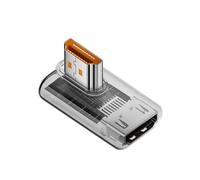 carotoe Adaptateur 90 degrés 8K60Hz 4K120Hz Coupleur à angle droit pour projecteur PC Boîtier ABS 8 Styles HDTV Adaptateurs femelle vers mâle