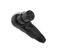 carotoe Adaptateur convertisseur standard 3 broches mâle/femelle avec design à angle droit pour connexion multifonctionnelle connecteur de câble de microphone