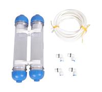 carotoe Boîtier de Filtre à Deux étages T33 pour l ' Entretien de l ' Aquarium, Solution d ' Eau Claire, Configuration en Plastique, Ensemble de Purification d ' Eau Manuelle