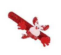carotoe Bracelets à claquettes délicats, décoration de vacances, pour décoration de noël, accessoire de en tissu doux, pour adultes et familles