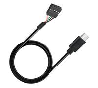 carotoe Câble Adaptateur de Carte mère USB 2.0 de Type C 9 Broches, 50 Cm, pour Connexion du Panneau de Bureau avec Isolation en PVC