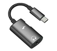 carotoe Cache-câble pour Casque Type-C 3, 5 mm HiFi-DAC numérique Écouteur Adaptateur répartiteur de Connecteur auxiliaire Adaptateurs de câble d ' Ordinateur Connecteurs répartiteurs