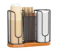 carotoe Cadre d ' exposition de tasse actuel combinant un corps métallique profond et des facteurs de bois non traité pour une organisation intelligente