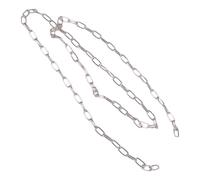 carotoe Chaîne de suspension polyvalente en acier inoxydable argenté de 100 cm, accessoire robuste pour suspendre des œuvres d ' art, des luminaires et des pots de fleurs
